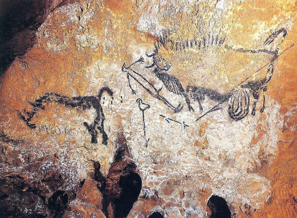 Lascaux Caves Esoteric And Occult Art Paintings Wallpaper Image
