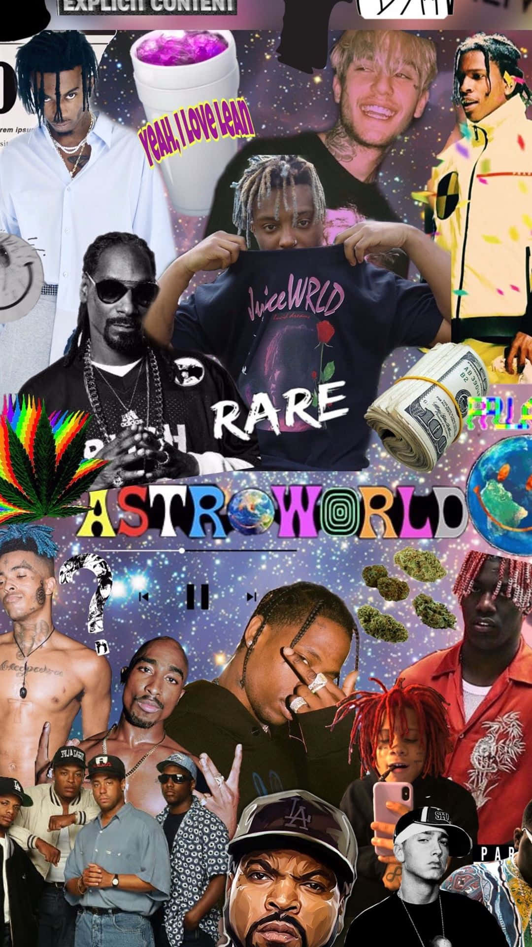 Rapper Collage Wallpaper