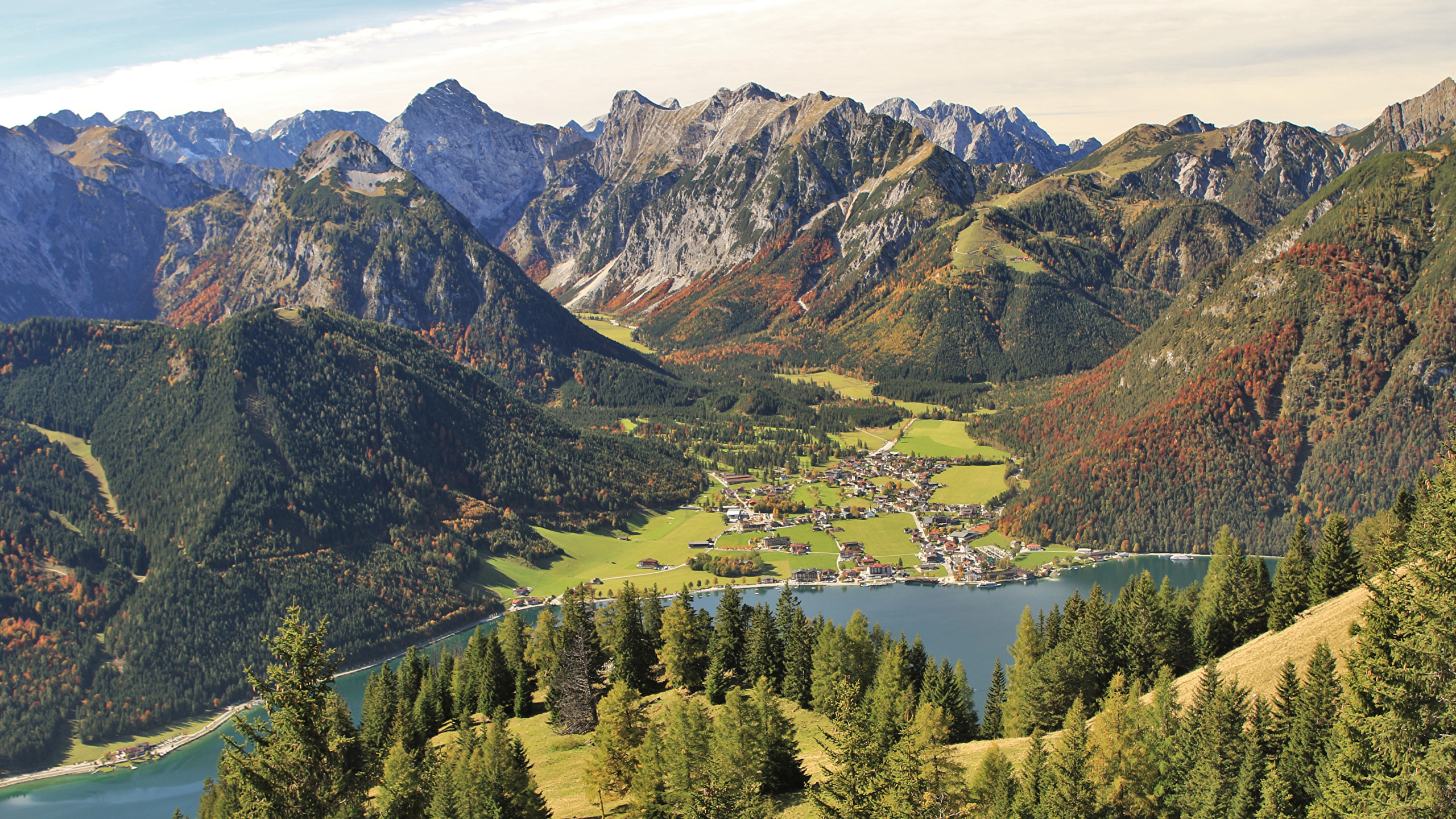 Image Austria Pertisau Tirol Nature Mountain Lake Forests