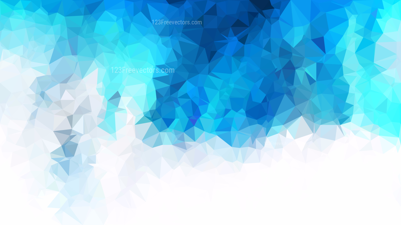 Blue And White Polygon Abstract Background Illustrator