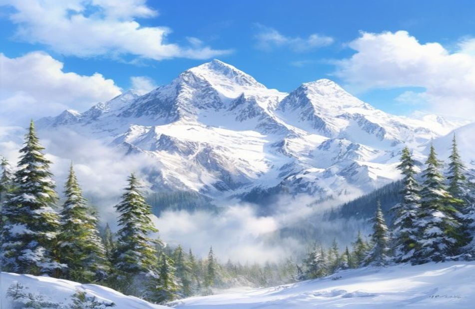 Winter Mountain Wallpaper