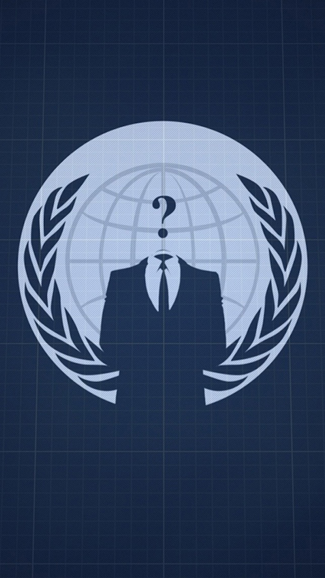 Anonymous Logo Wallpaper 640x1136