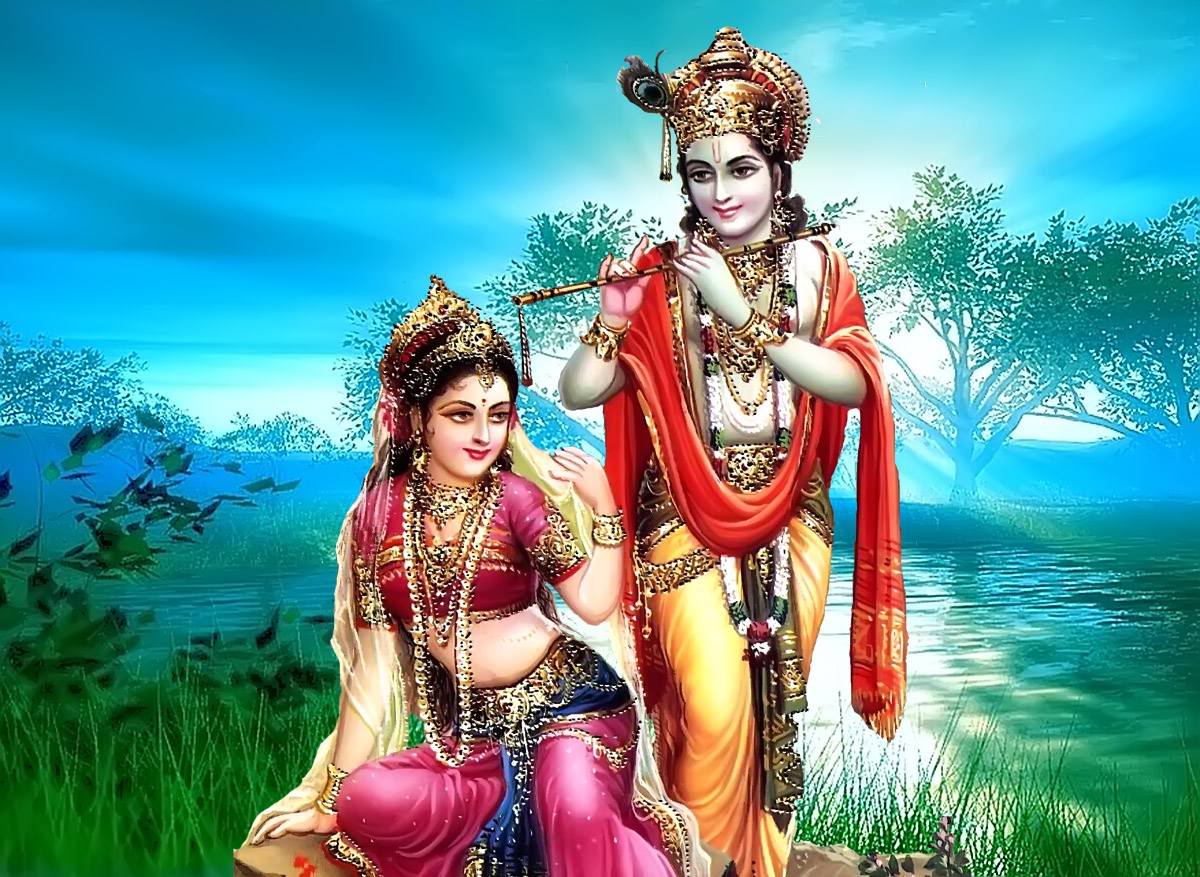 Radha and Krishna Beautiful Wallpaper Collection 1200x877