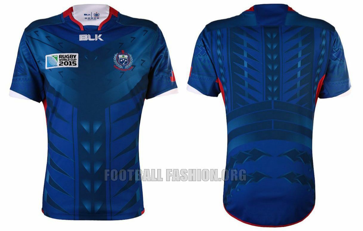 Manu Samoa 2015 Rugby World Cup BLK Home and Away Jersey Kit Shirt
