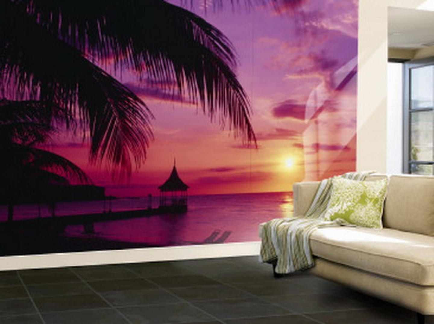 Purple Ocean Wallpaper Murals For Living Room Ideas Best Wall