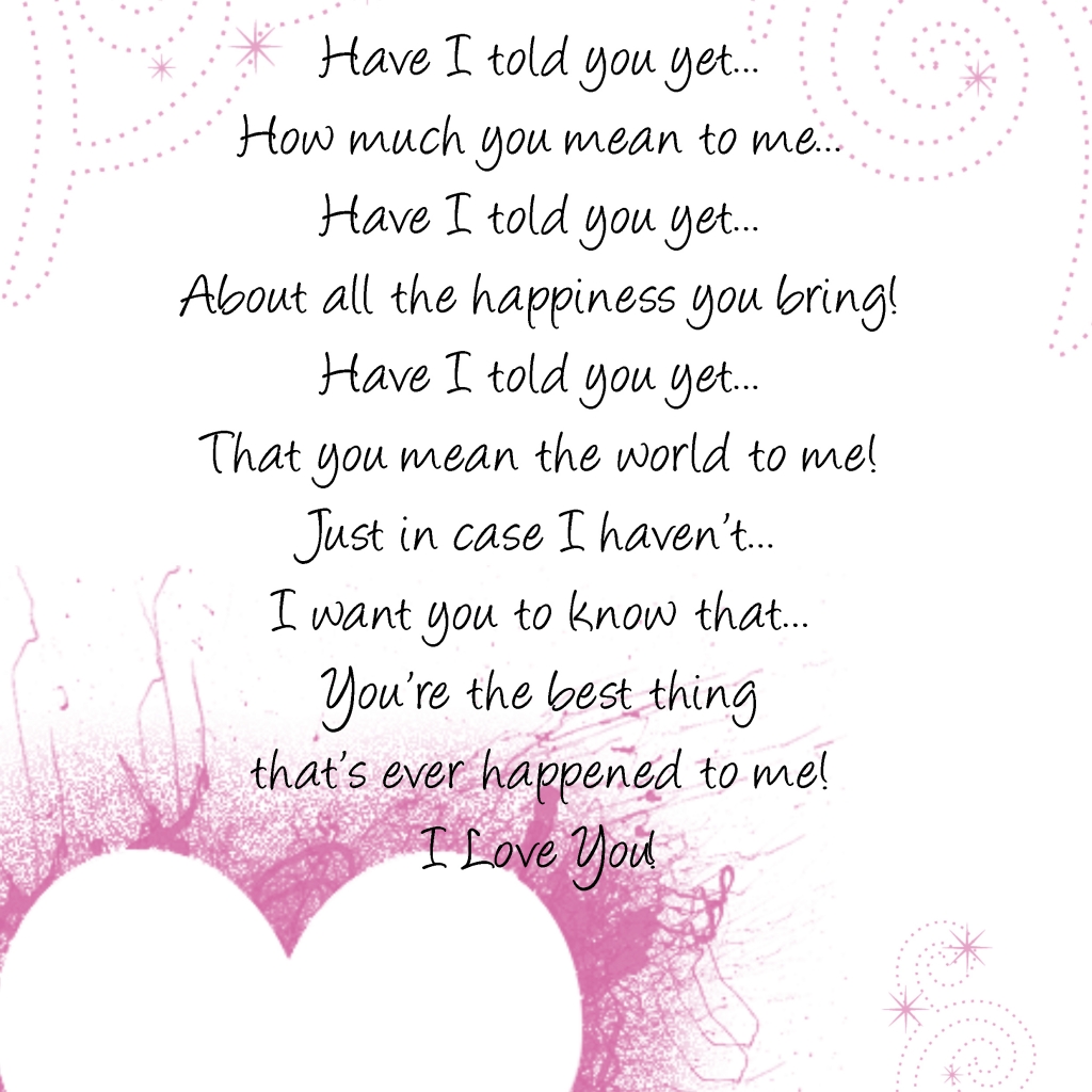 Girlfriend Image Best Love Poem For Him Her The One You