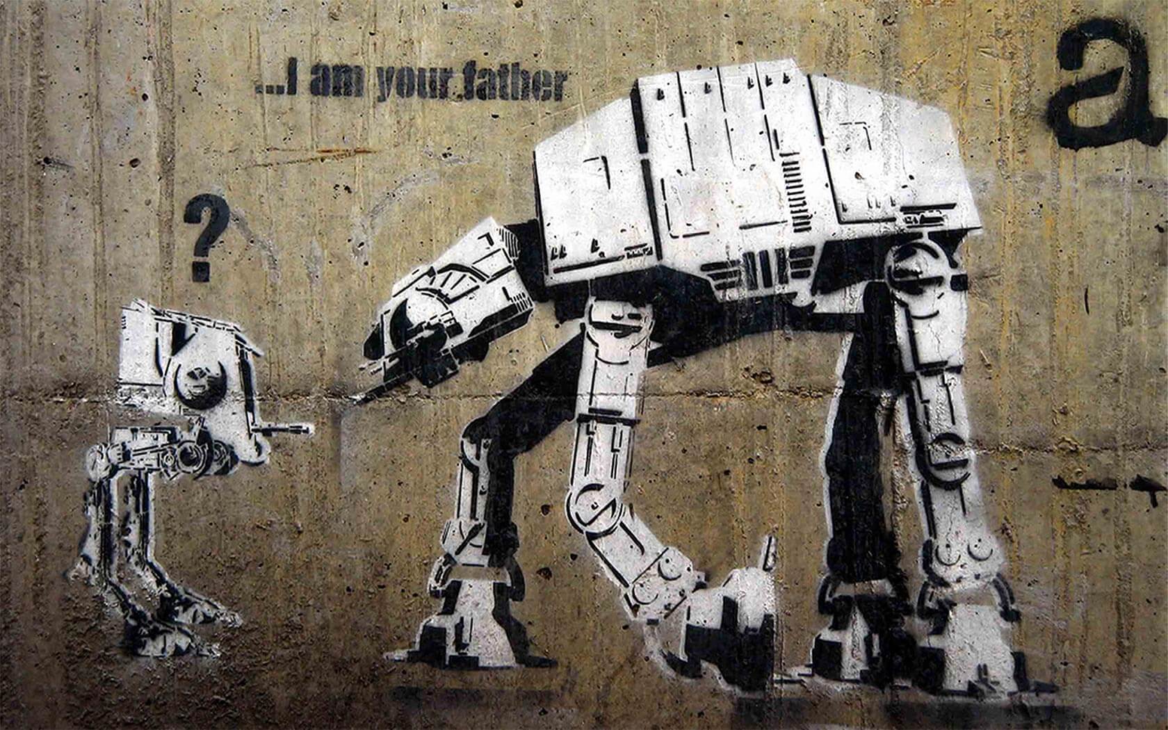 Banksy Wallpaper I Am Your Father Xouva