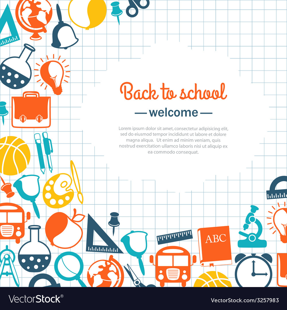 Back To School Background For Royalty Vector