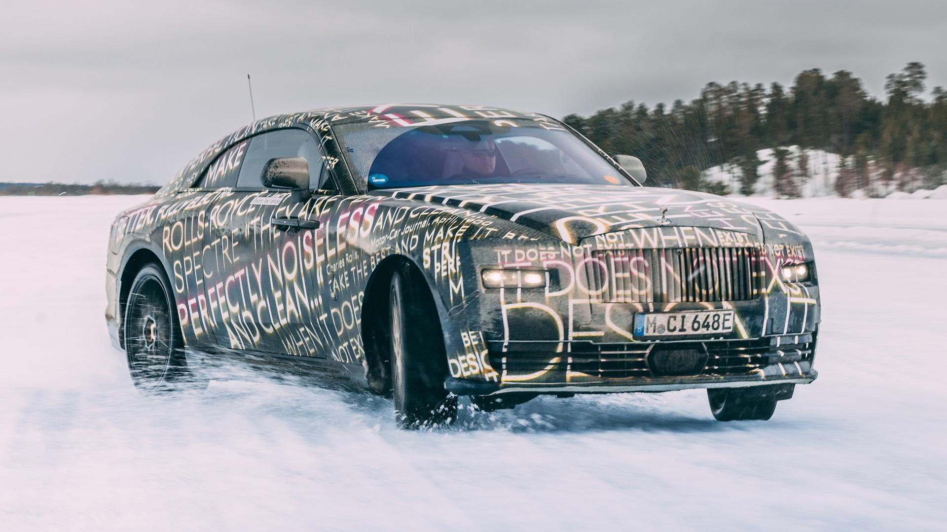 Watch The Rolls Royce Spectre As It Undergoes Winter Testing