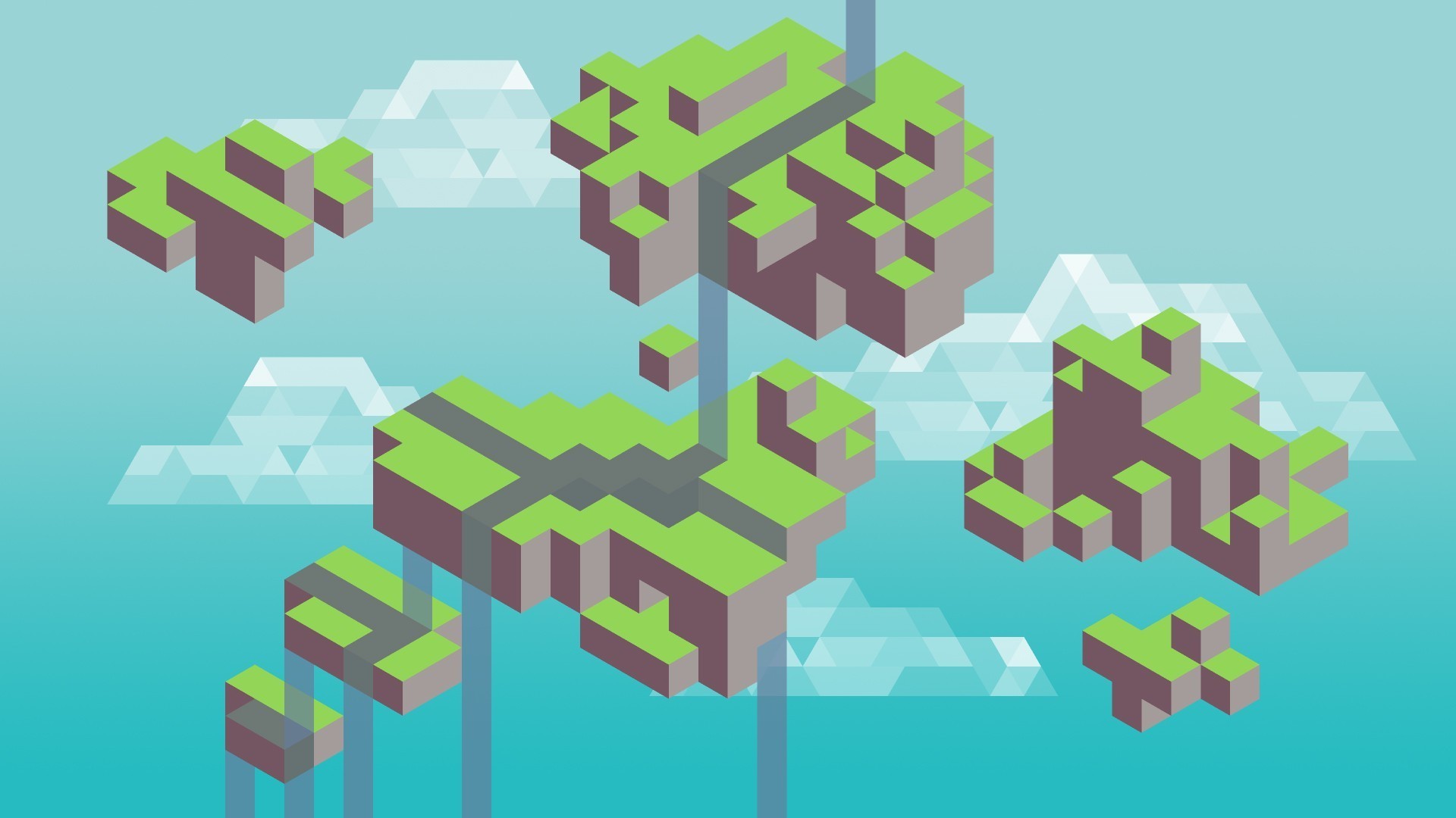 Pixel Islands Wallpaper