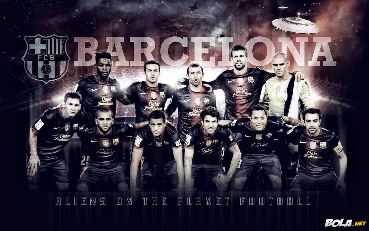 Barcelona Team Squad Wallpaper Hd Football