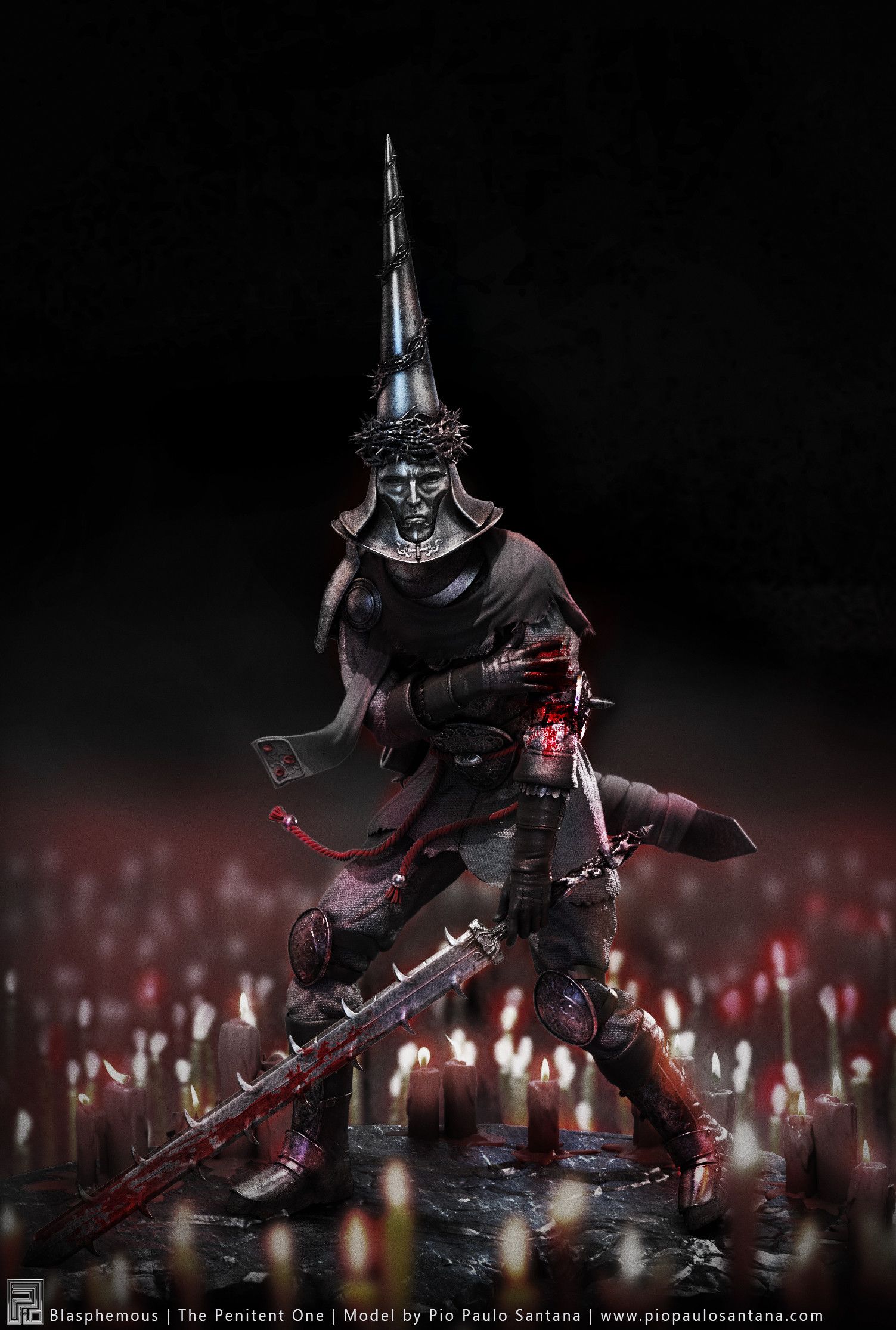 Artstation Blasphemous The Penitent One Fan Art Pio Paulo