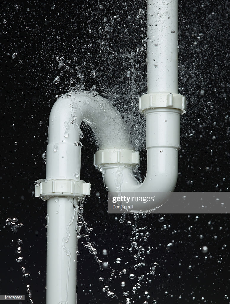 Ptrap Leaking Water Black Background Stock Photo Getty Image