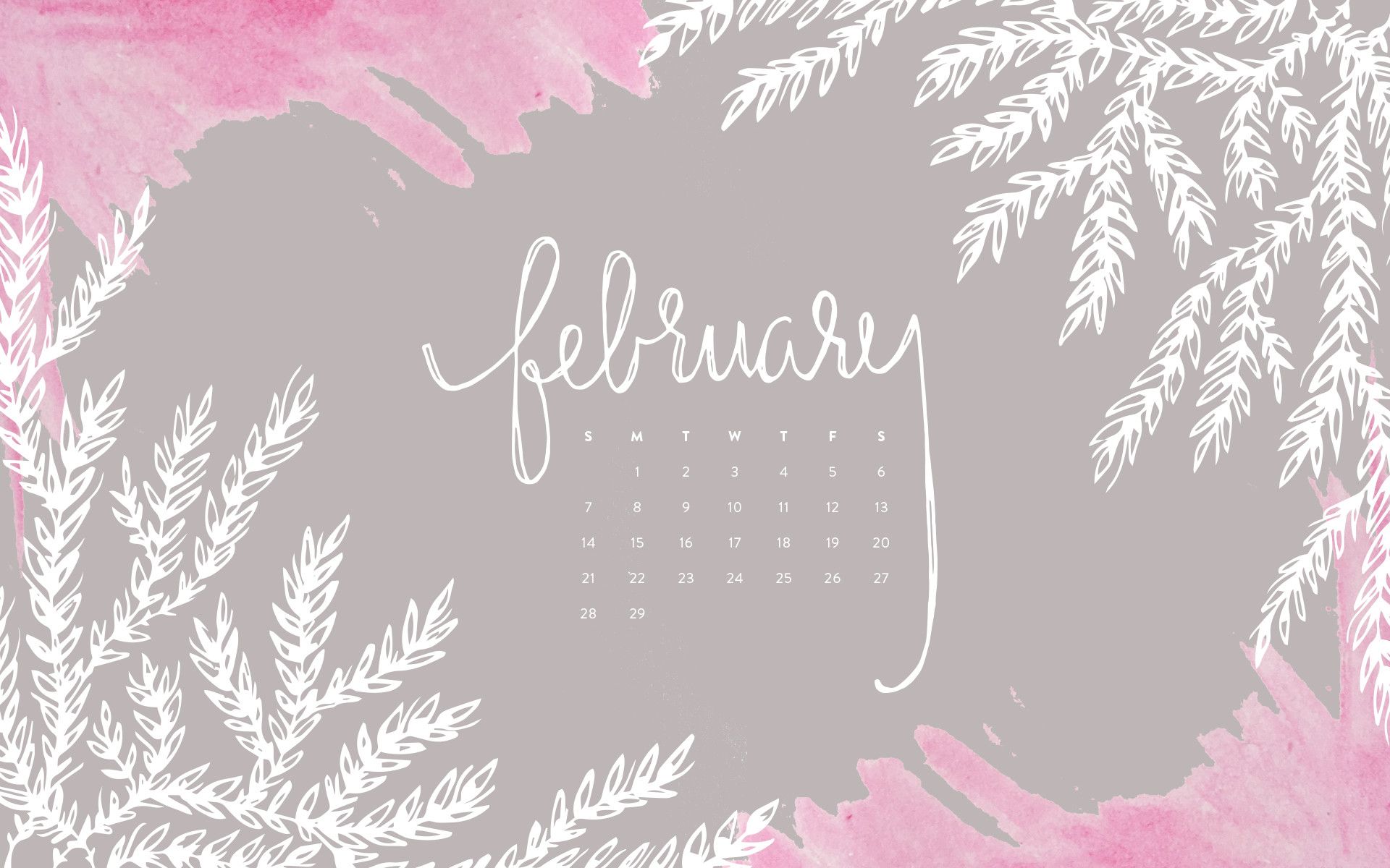 February Wallpaper Calendar Image Desktop