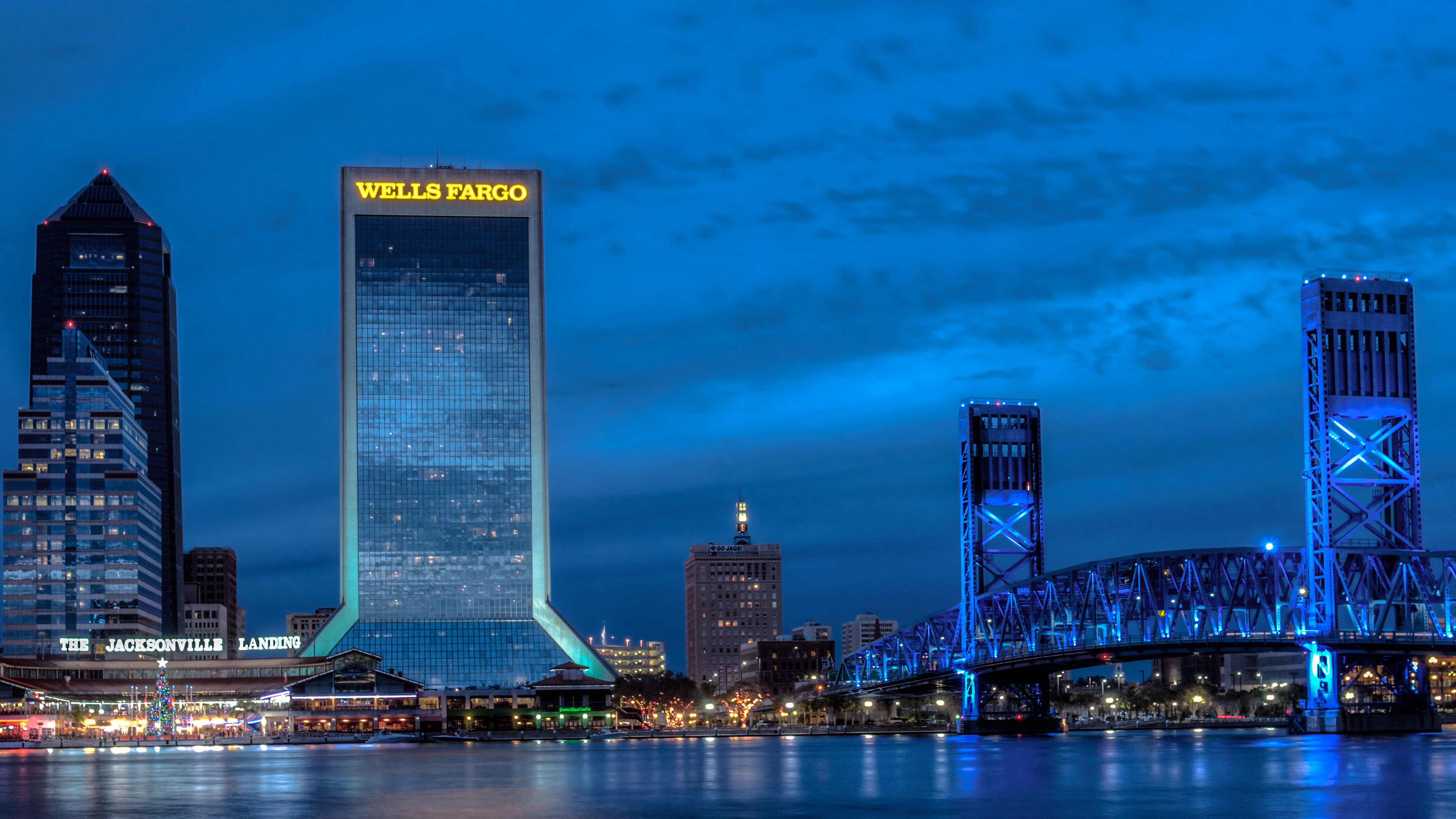 Jacksonville Wallpaper Florida Usa Sky Skyline Building