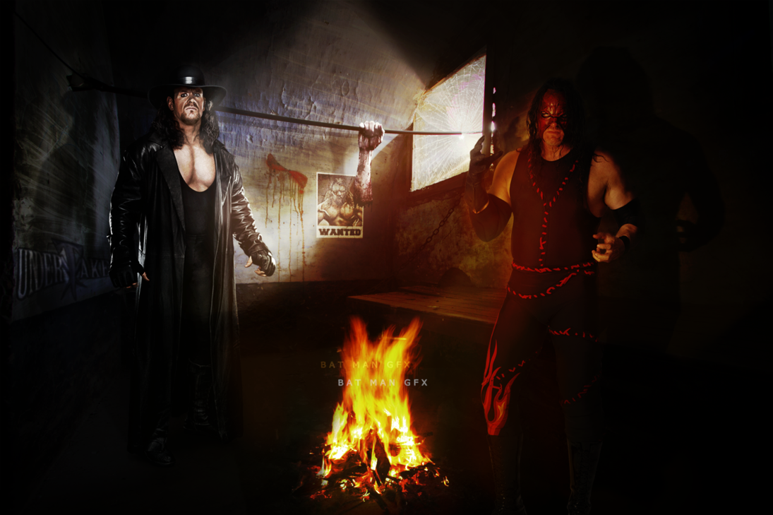 Wallpaper Undertaker And Kane By Bat Man Gfx
