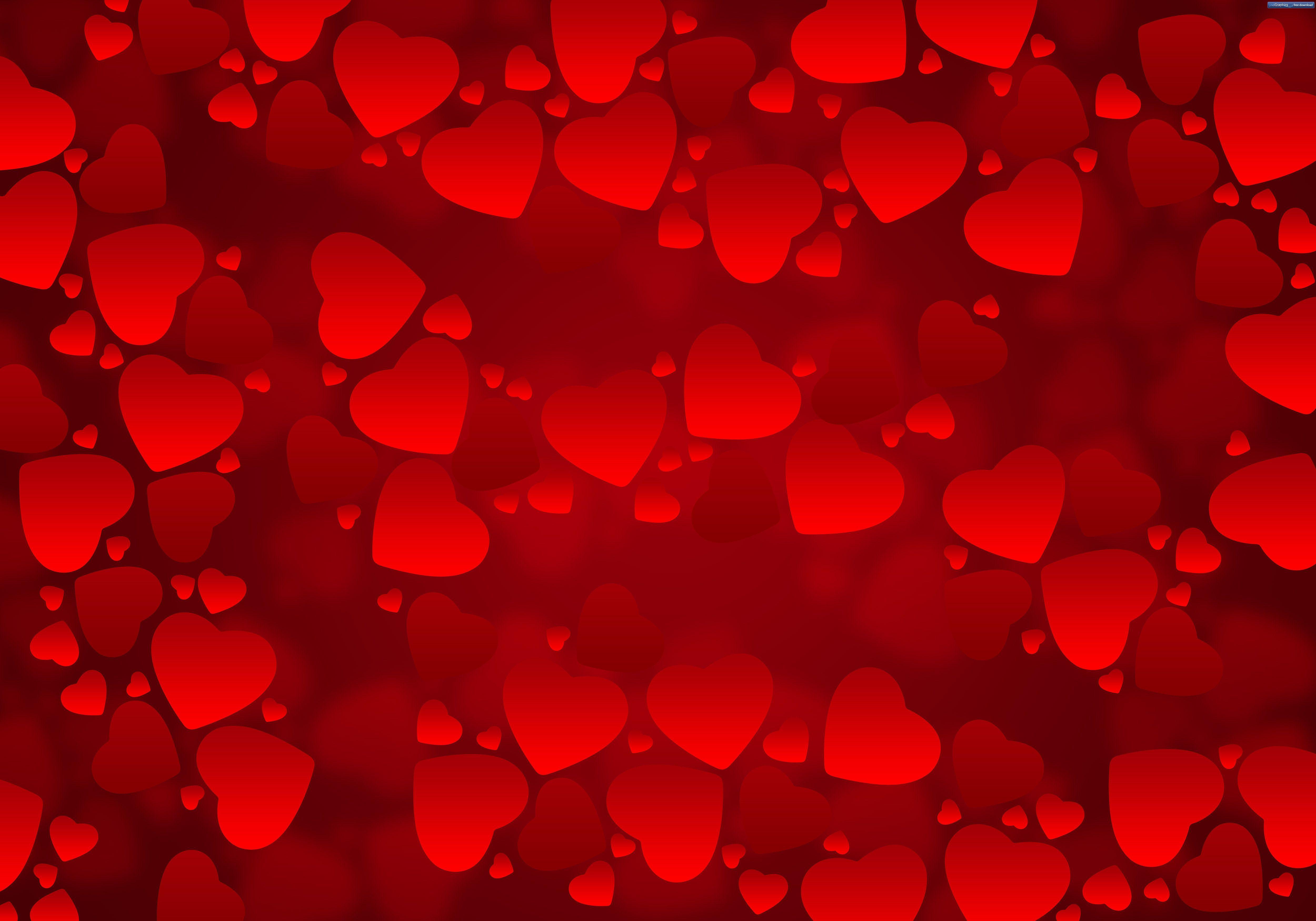 Red Heart Background