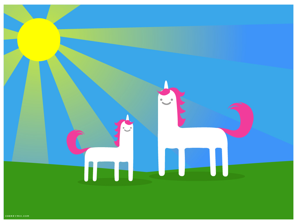 Animated Unicorn Backgrounds for Pinterest