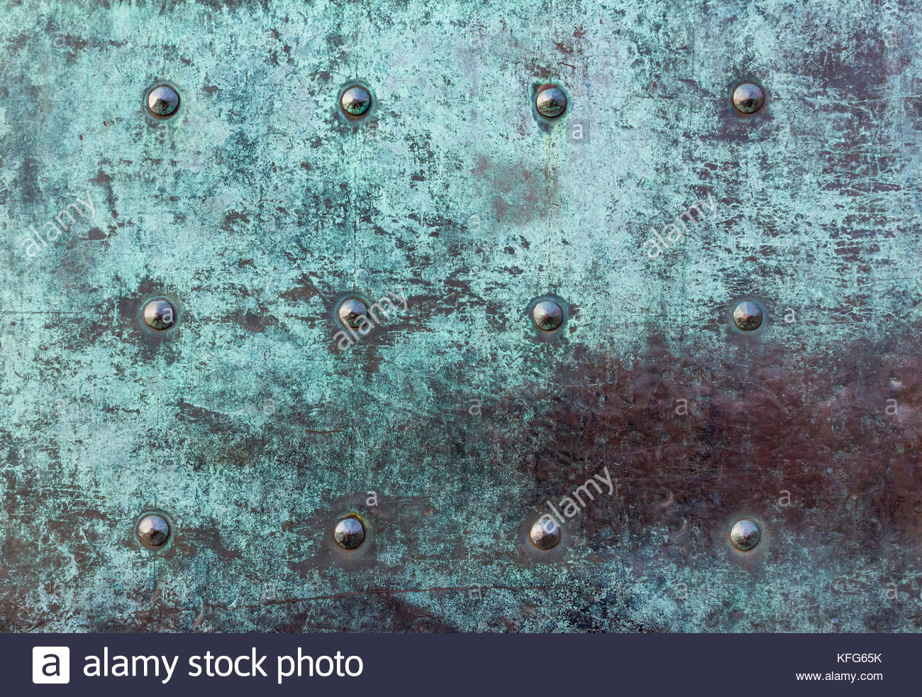 old vintage heavy iron door close up texture with patina and Stock
