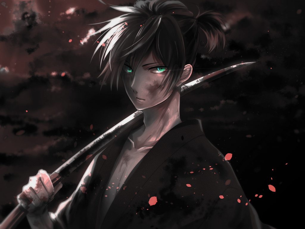 Warrior Yato Noragami Dark Anime Boy