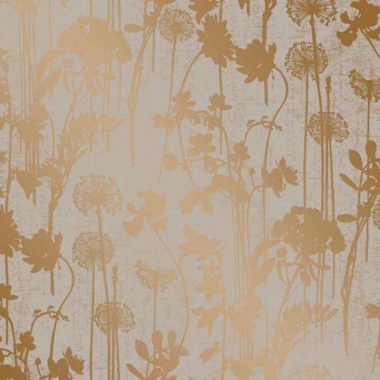 Distressed Floral Tempaper Designs Topaz In Copper
