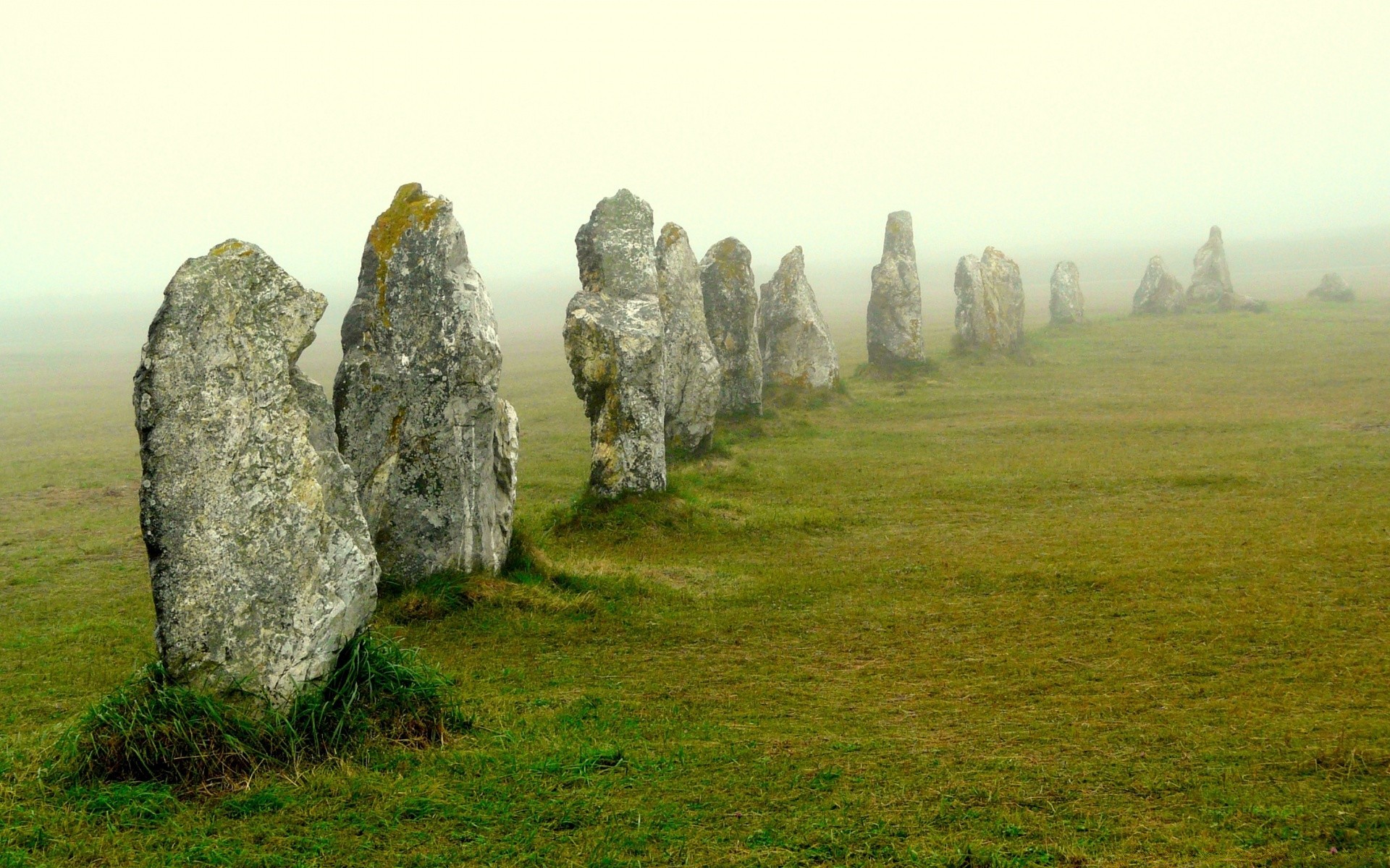 Megalithic Stones Of Lagatjar France Phone Wallpaper