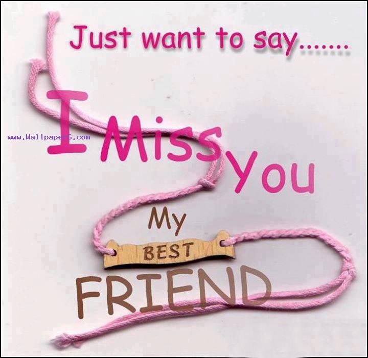 Missing Best Friends Saying Quote Wallpaper Mobile Version
