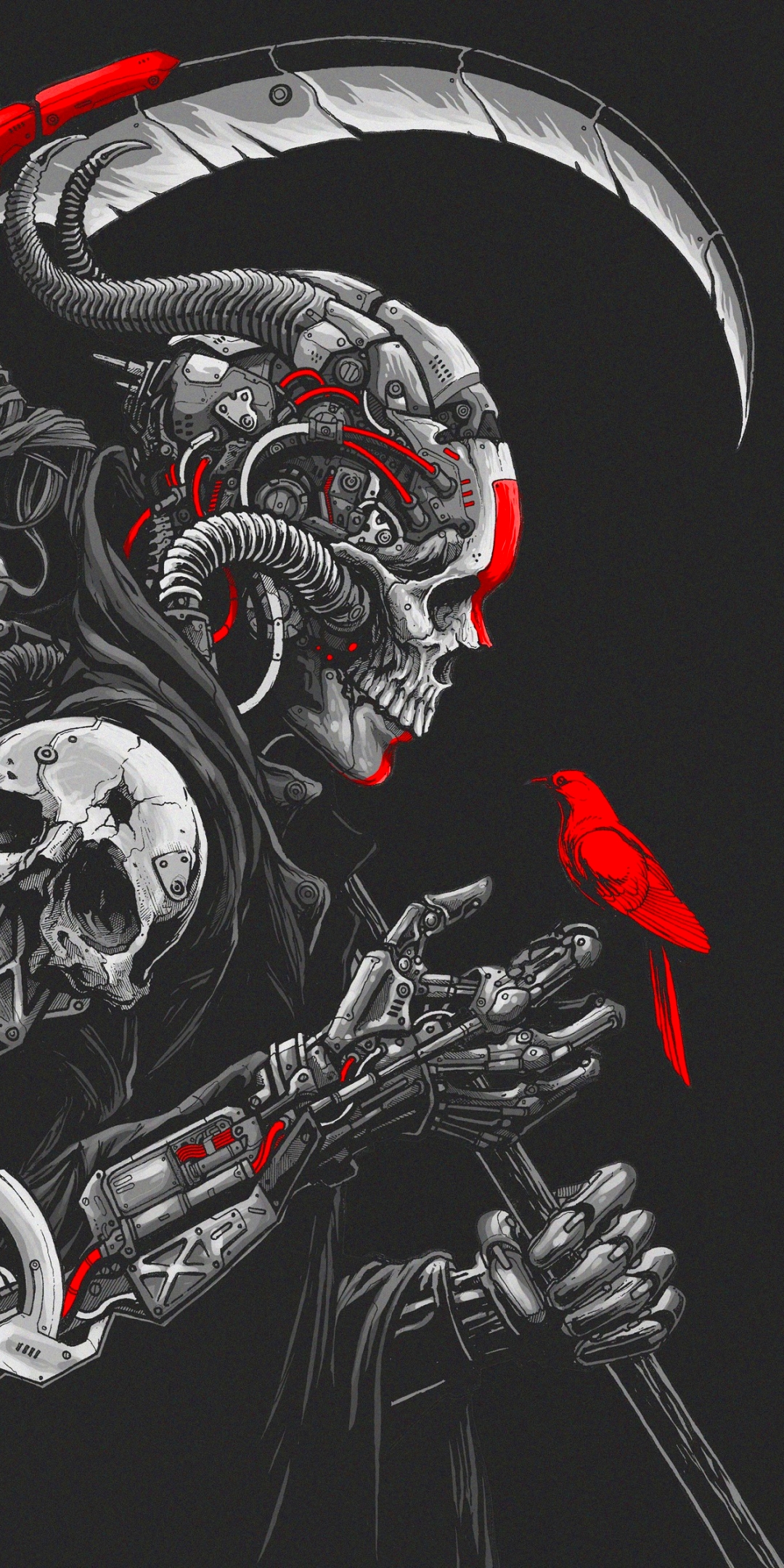 Grim Reaper Wallpaper Digital Drawing by SelftaughtGal  DragoArt