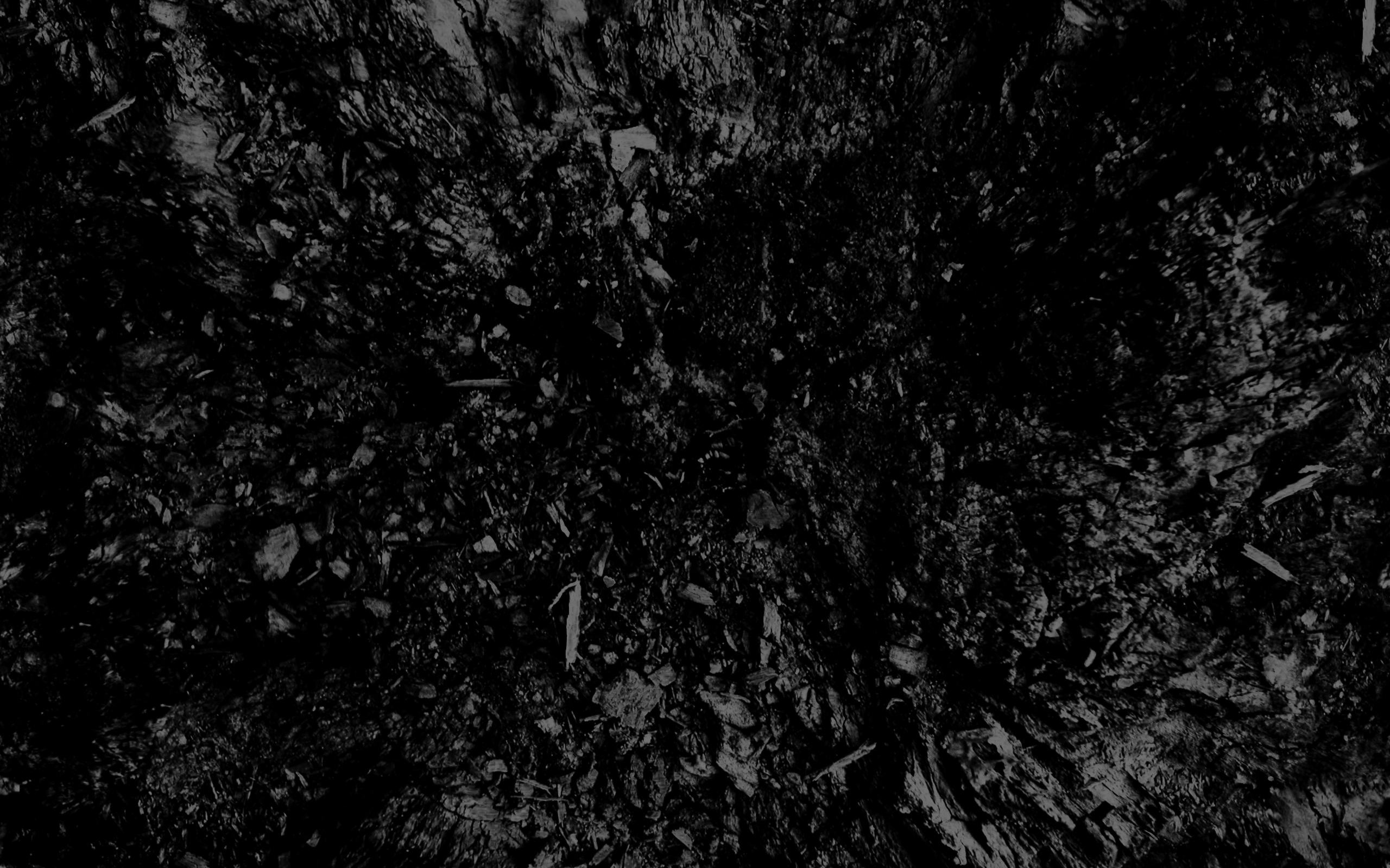 Black Dark Texture Rough Coal Like Pattern Abstract Wallpaper