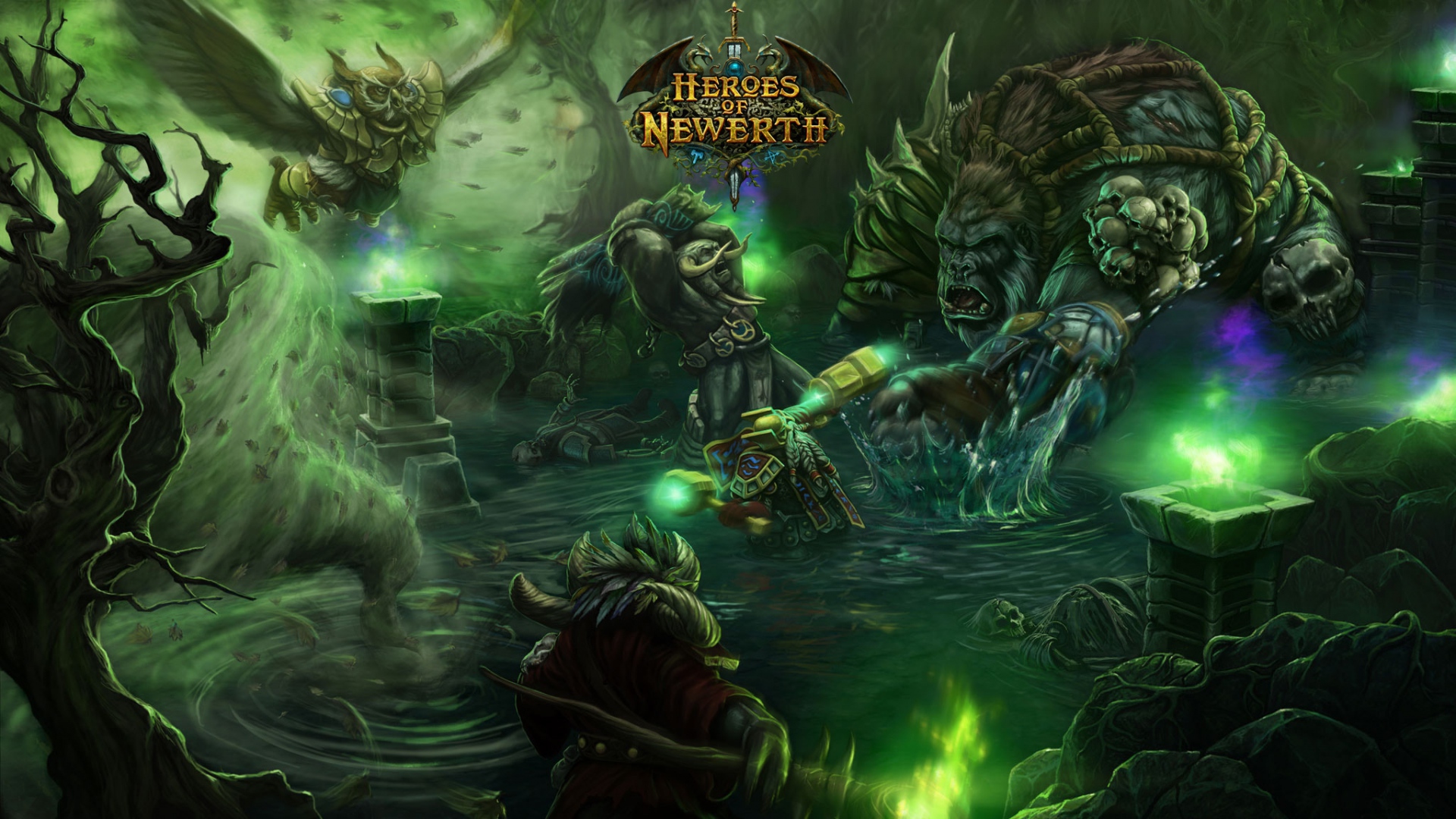 1920x1080 Wallpaper world of warcraft heroes of newerth characters