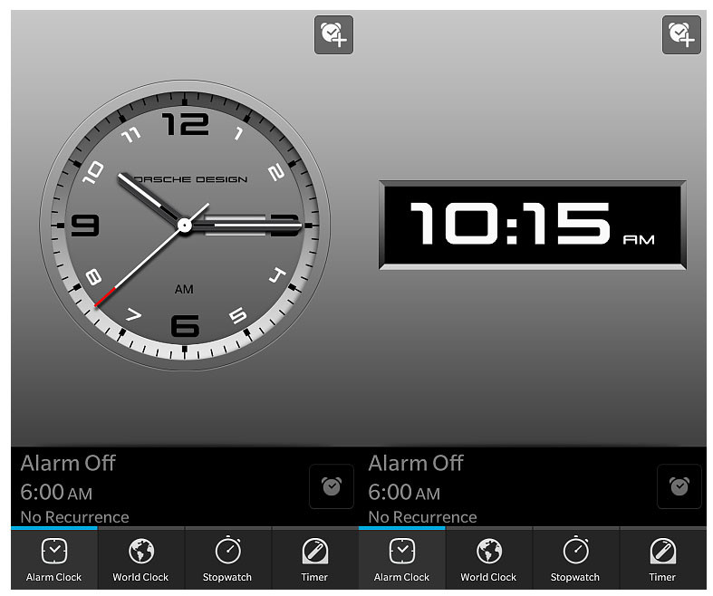 Want The Porsche Design Style Clock Or A Sweet Cb Alarm Toggle On Your