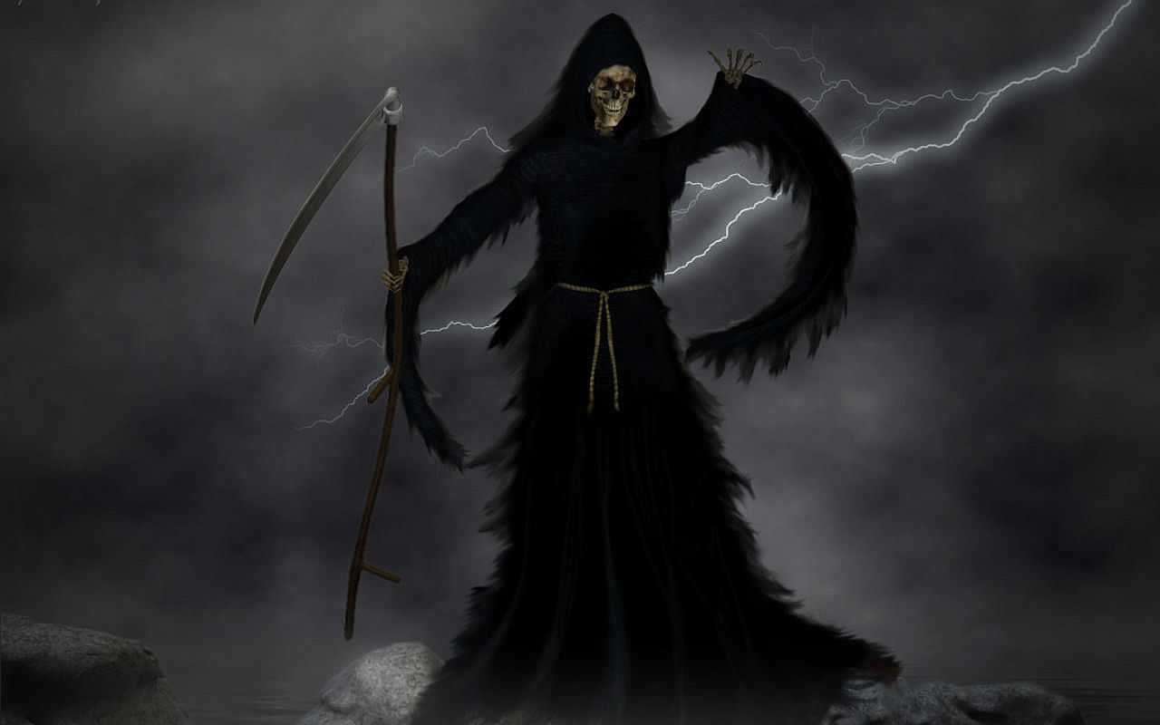 Scary Evil Skull Reaper Wallpaper Picswallpaper