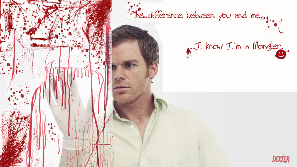 Dexter Morgan Blood Spatter Desktop Background Wallpaper