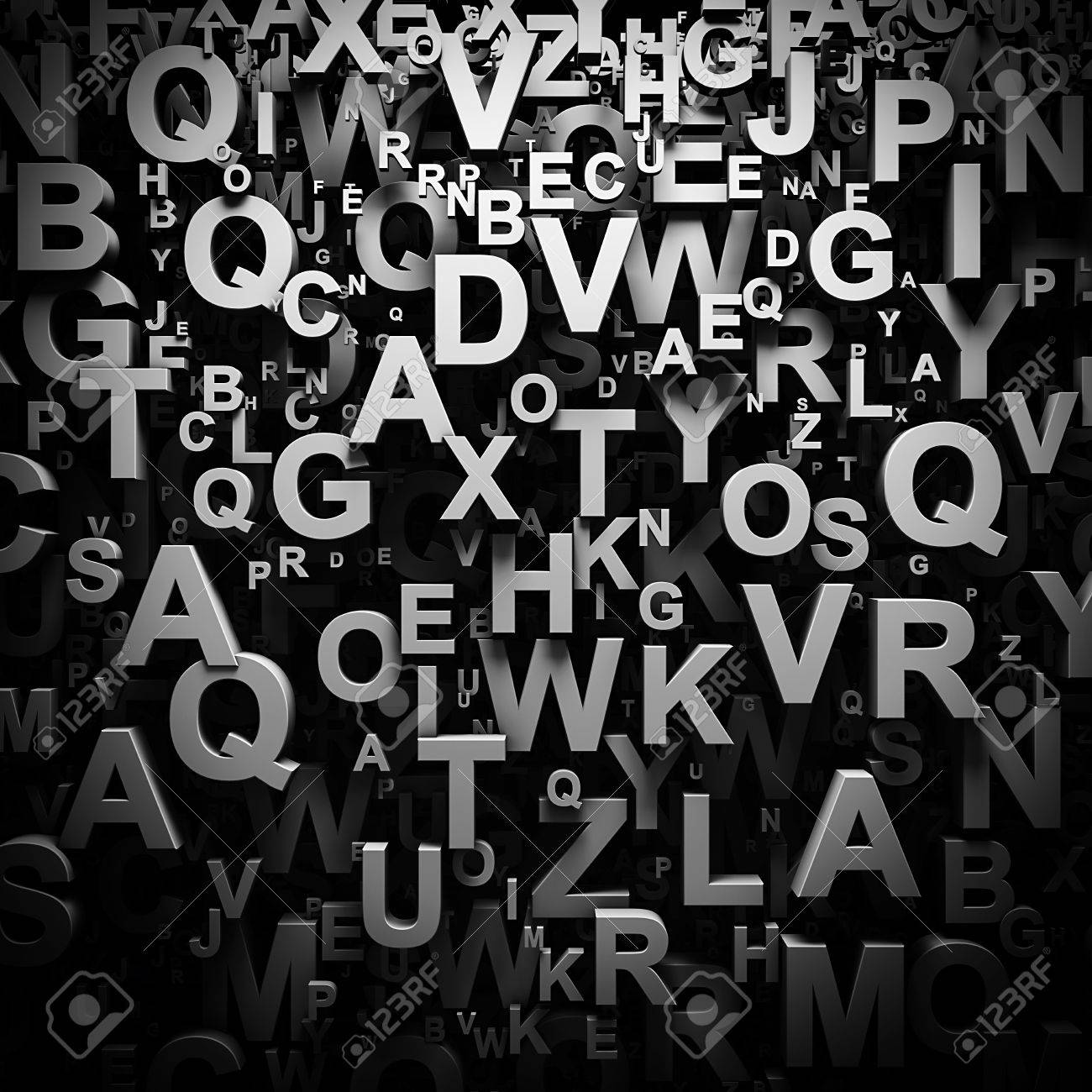 3d Letters Wallpaper Stock Photo Picture And Royalty Image