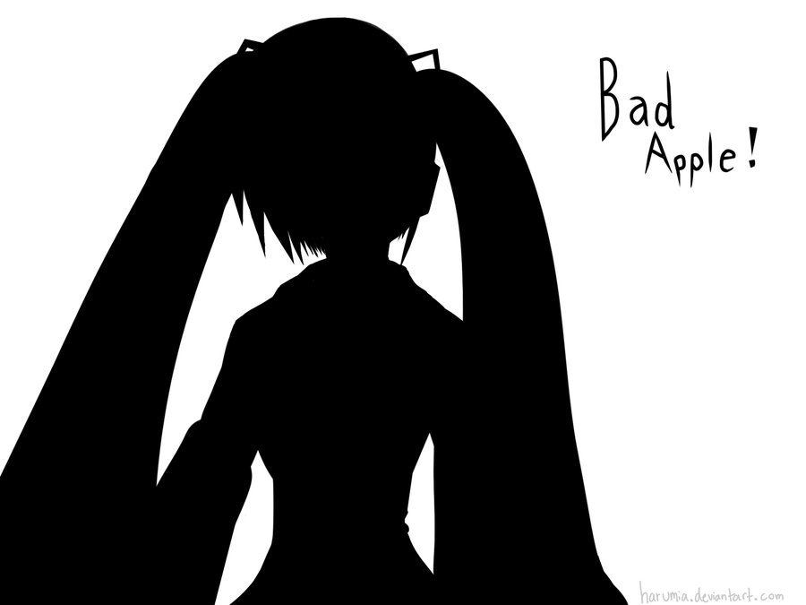 Bad Apple Wallpaper by harumia on