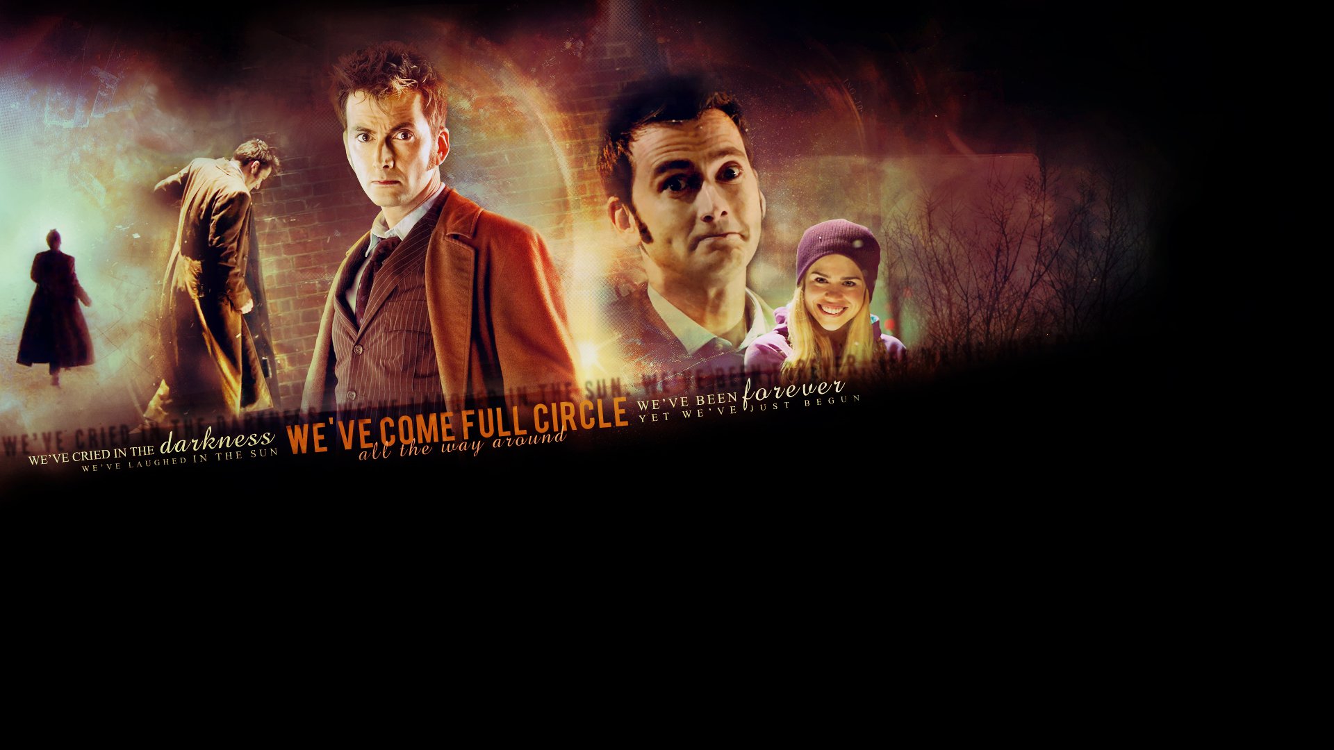 text Rose Tyler David Tennant typography Billie Piper Doctor Who Tenth