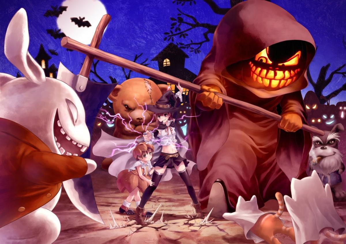 Halloween Death Scythe Fighting Grin Smile Anime HD