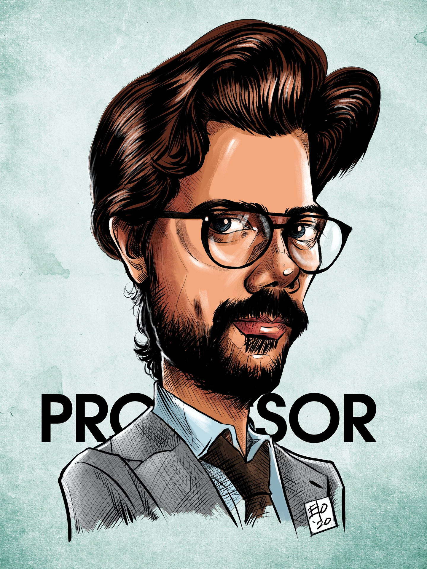 Professor Money Heist Wallpaper