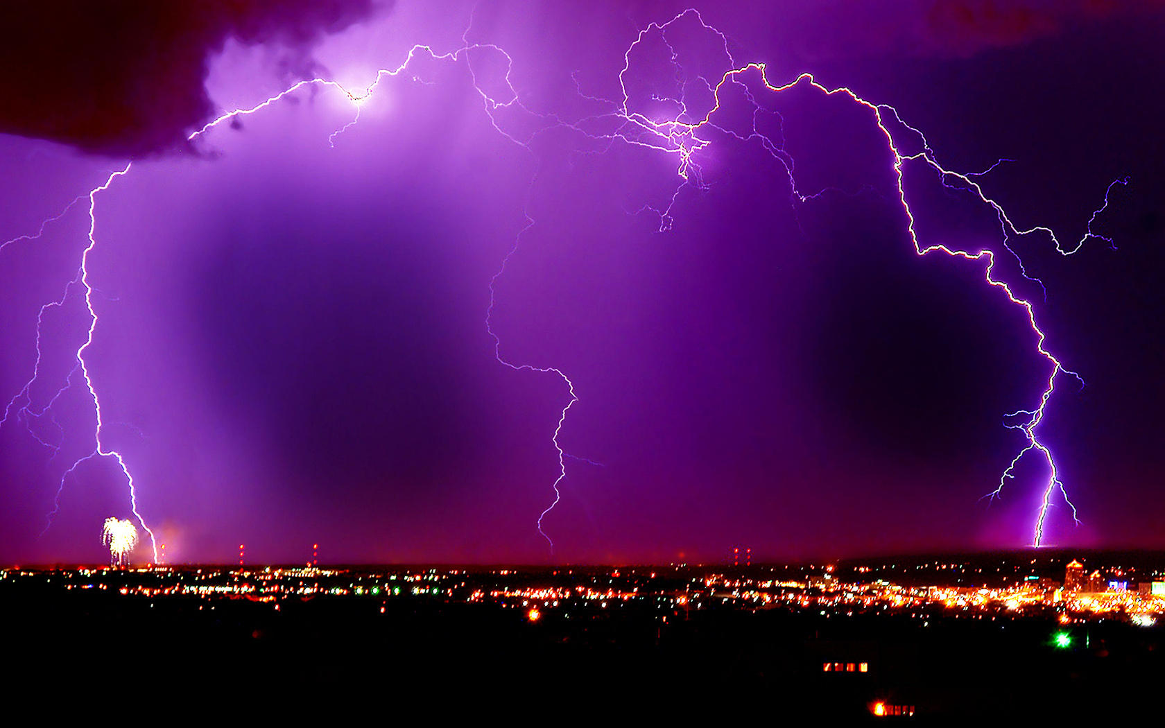 Nature Sky Lightning Storm Electricity Bolt Wallpaper Background
