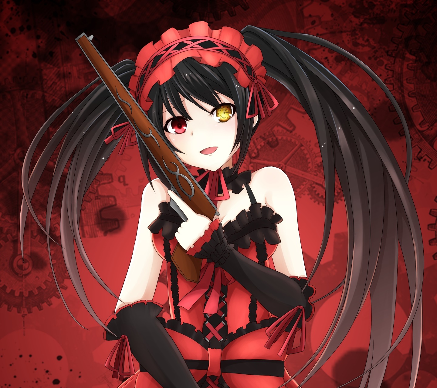 Date A Live Kurumi Tokisaki Android Wallpaper 1440x Jpg