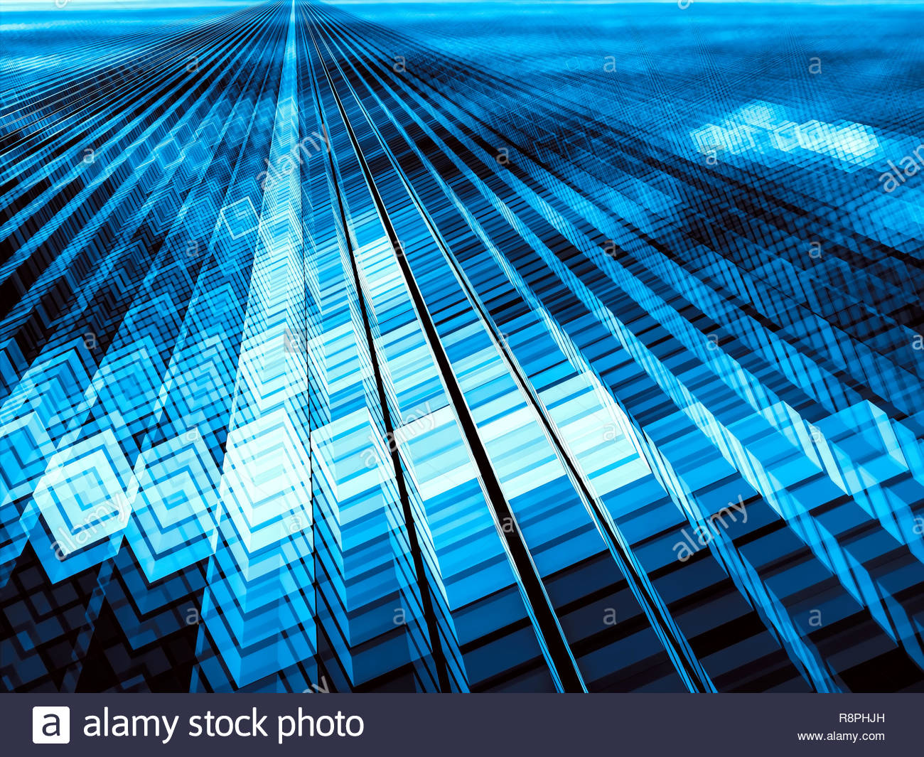 Glossy Cubes Background Abstract Puter Generated Image