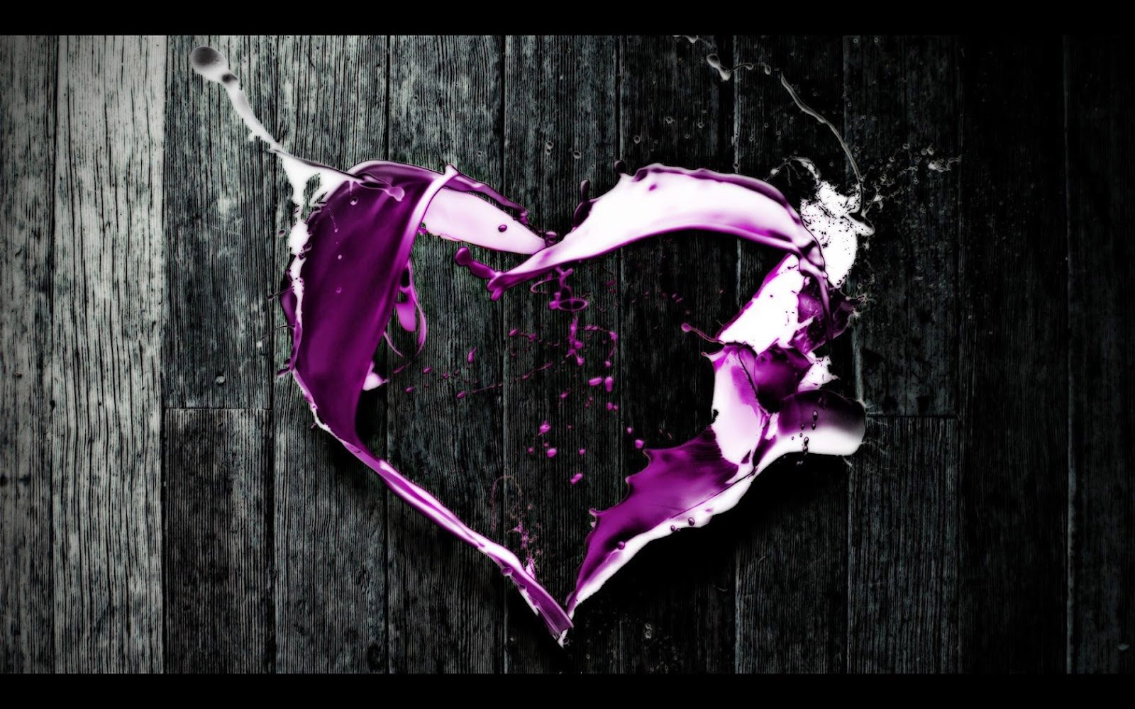 Purple Heart Wallpaper Simple