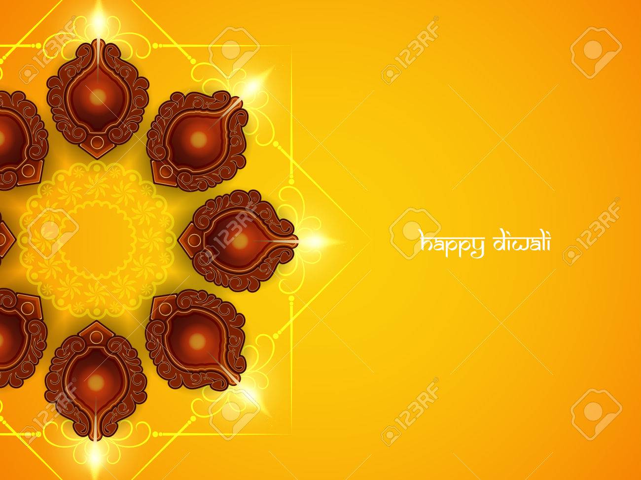 Happy Diwali Background Design Royalty Cliparts Vectors