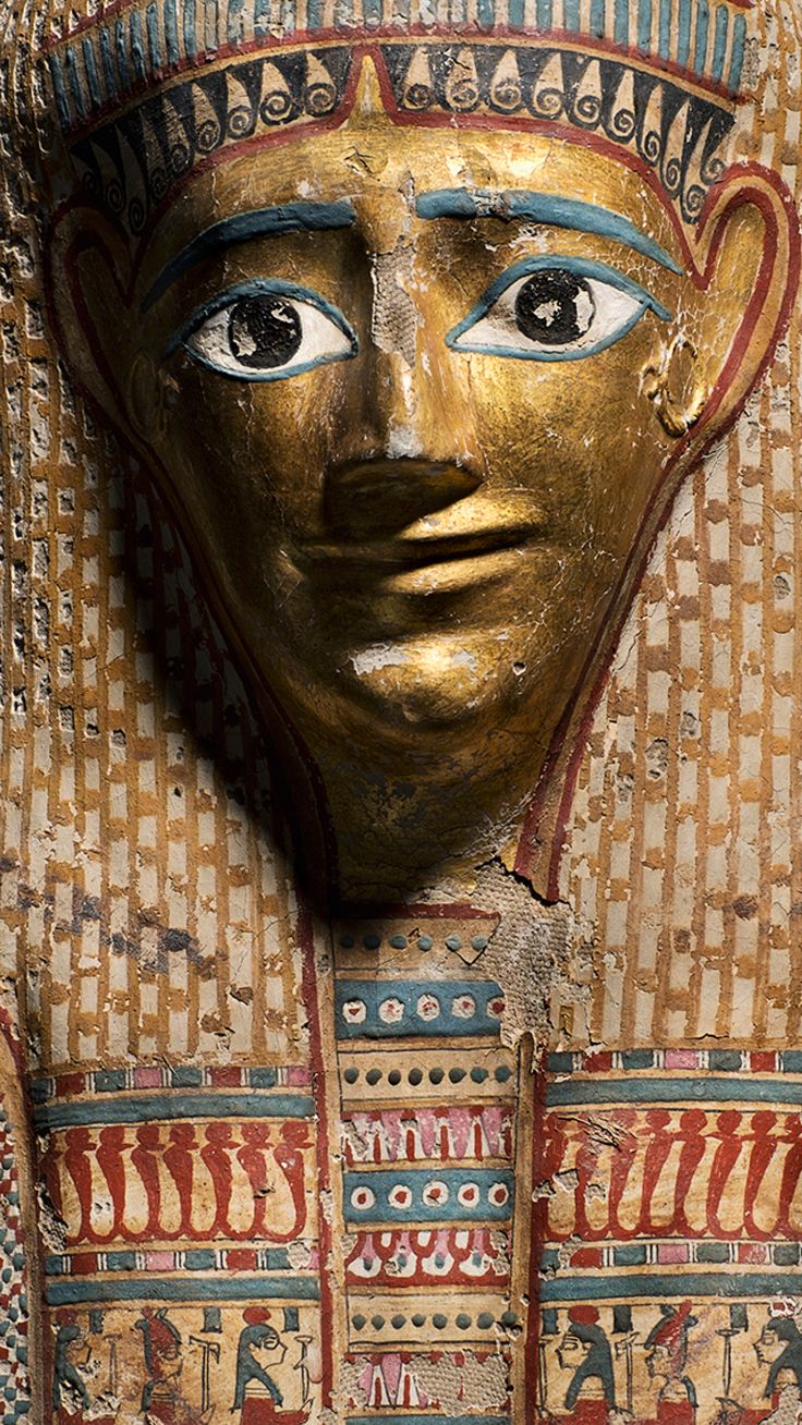 Golden Mummies of Egypt phone wallpapers and Zoom backgrounds