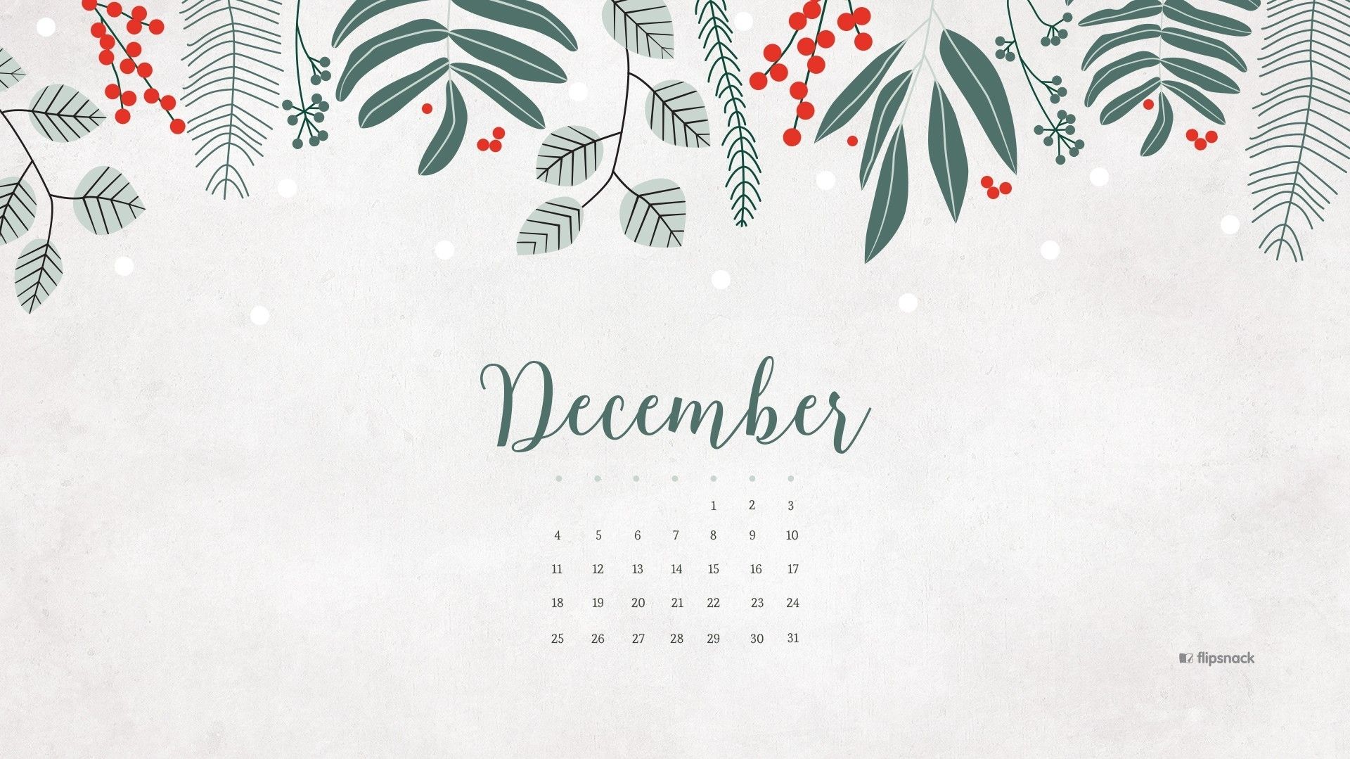 Most Popular December Calendar Wallpaper Full HD 1080p For