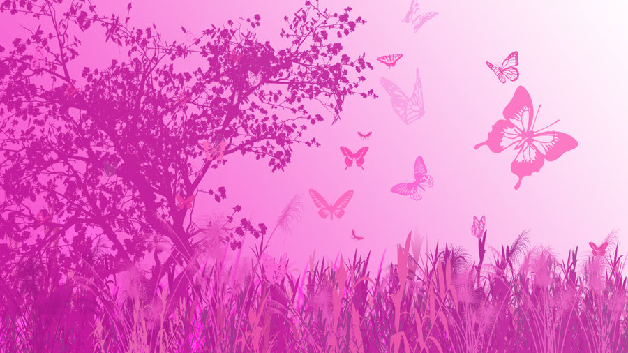 Pink Butterfly Wallpaper HD By Aibu Maria