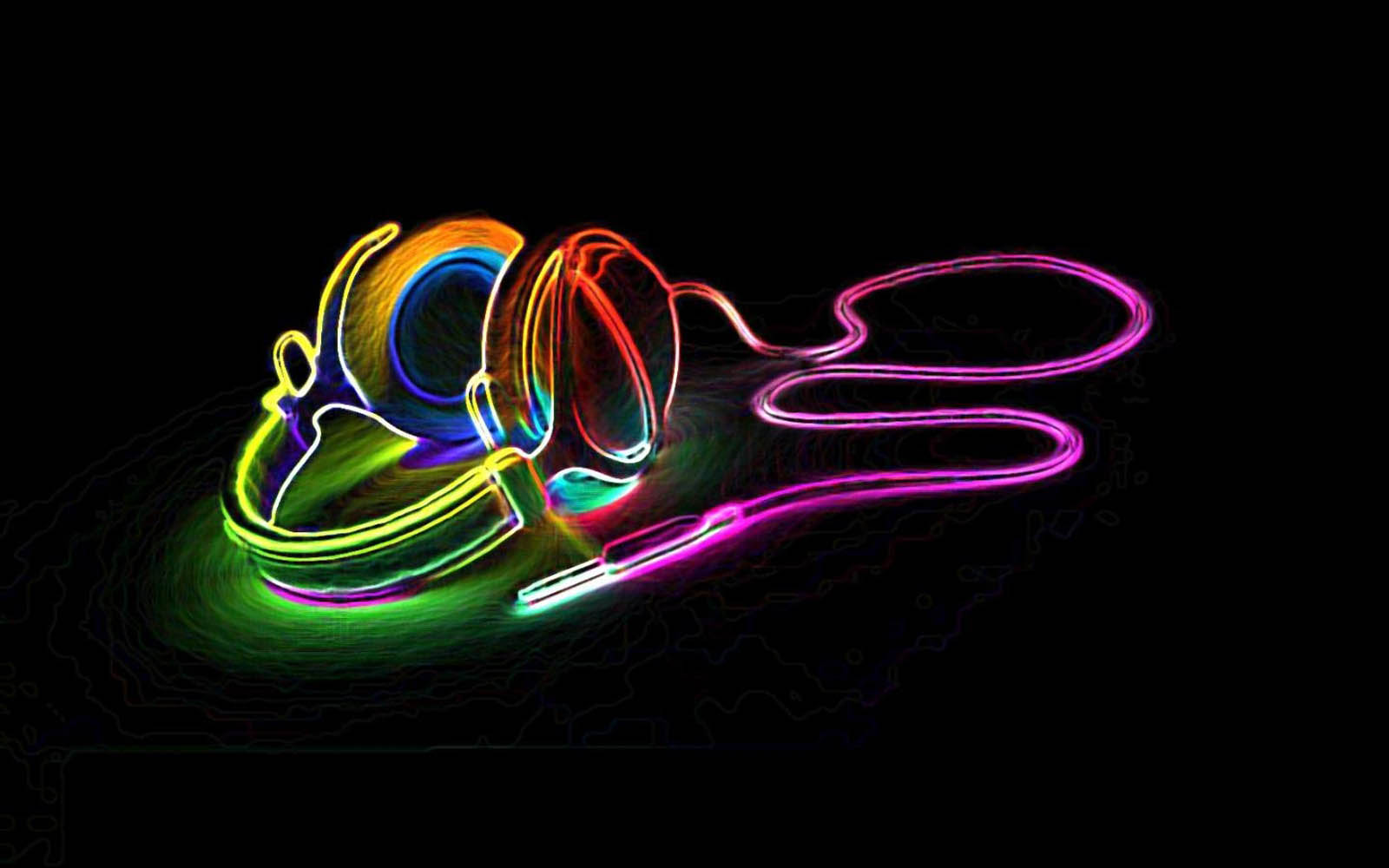 Wallpaper Neon Art Desktop Background