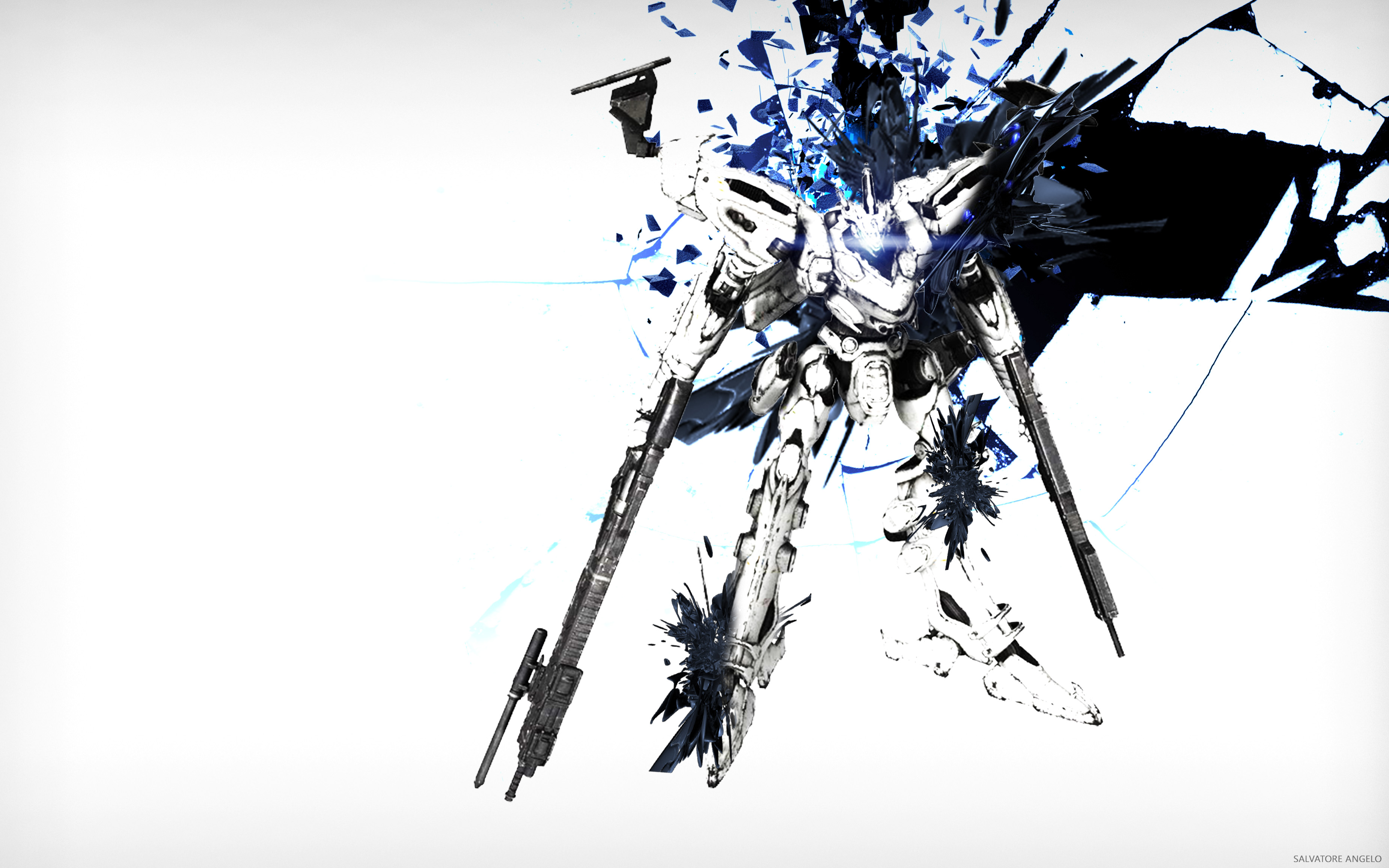 Armored Core For Answer White Glint Wallpaper Full HD