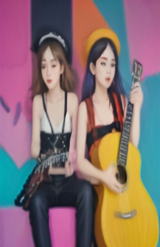 Guitar Girls Wallpaper