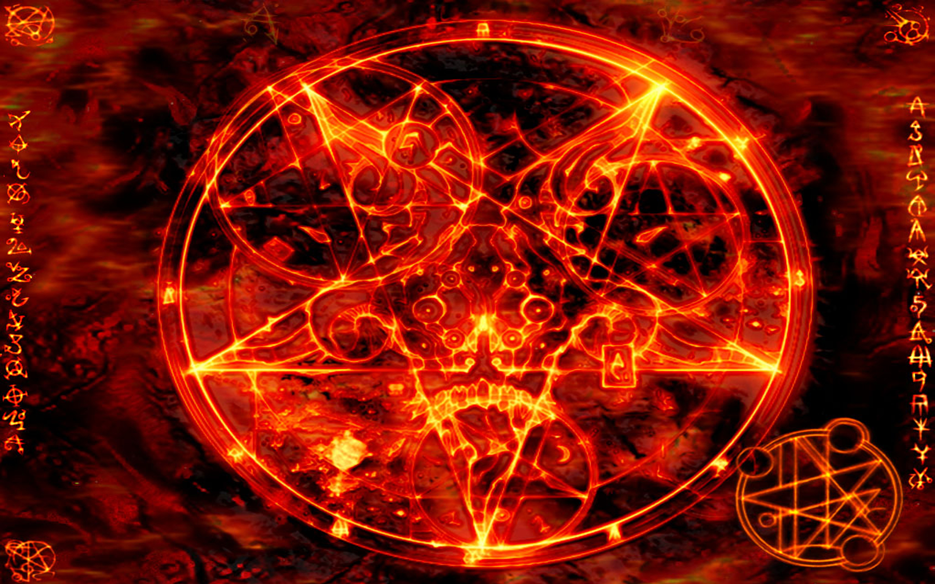 Pentagram Satanic Wallpaper